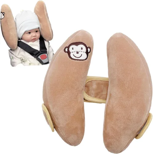 Vista 9 de Almohada de viaje ajustable para bebés, soporte de cabeza portátil