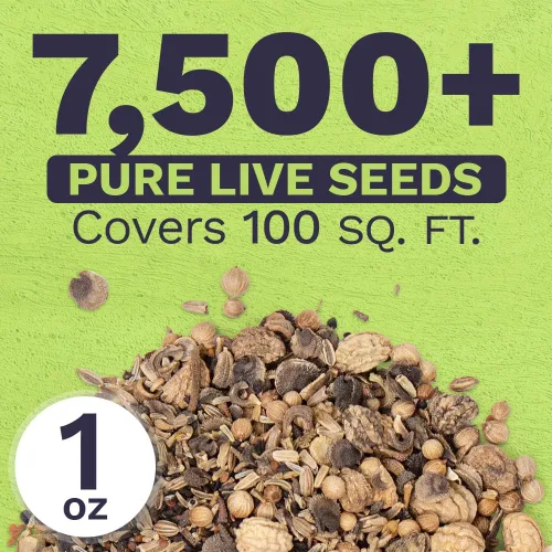 Vista 3 de Wildflower Seeds - Mezcla de flores comestibles, 1 onza más de 7,000 semillas anuales y perennes polinizadas abiertas