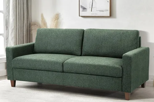 Vista 4 de Container Furniture Direct Miles Mid Century - Sofá moderno para espacios pequeños, salas de estar, apartamentos y condominios, sofá de 3 plazas