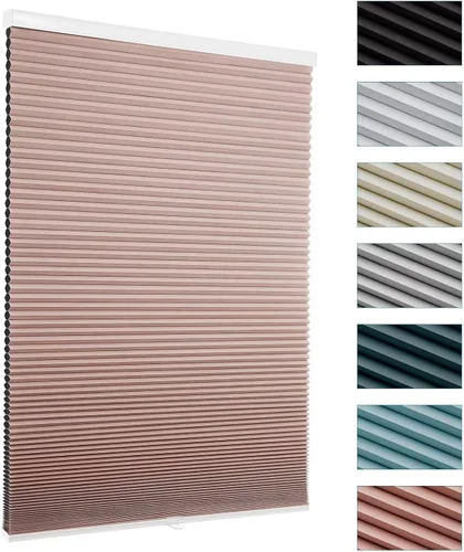 Vista 9 de MYshade Persianas celulares de tamaño personalizado, persianas opacas sin cordones para dormitorio, baño, sala de estar, control de luz, persianas