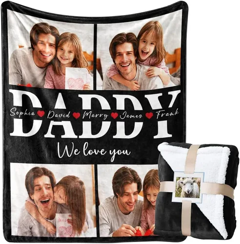 Vista 25 de Envía al Día Siguiente Manta Personalizada con Imagen para Mi Esposa Manta Foto Personalizada Regalo de Boda para Pareja Día de San Valentín