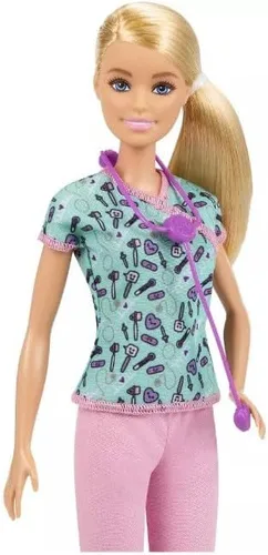 Vista 2 de Barbie Muñeca enfermera