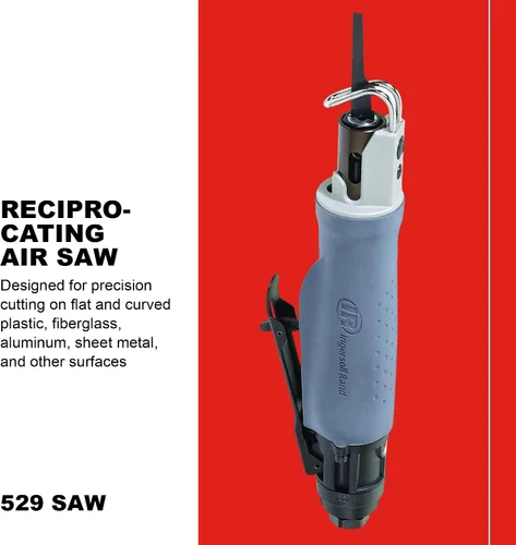 Vista 2 de Ingersoll Rand 529; Sierra alternante de aire de baja vibración