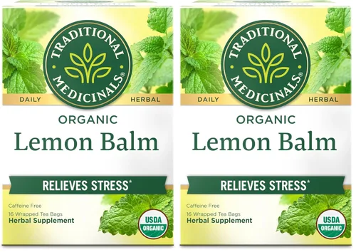 Vista 20 de Traditional Medicinals Orgánico, Stress Ease Calm con Adaptógenos, Ashwagandha y Honeybush - Promueve la Relajación - Kosher, Sin OGM, Sin Cafeína