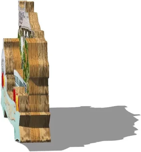 Vista 2 de USA Huntsville - Imán para nevera con imán de madera 3D, monumentos de viaje, coleccionables, decoración hecha a mano 2