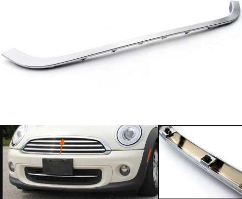 Vista 10 de GRAND ORANGE Moldura de capó de rejilla delantera compatible con Mini Cooper 2007-2015 MC1235100 51132751040