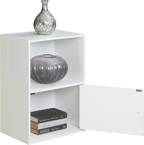 Vista 4 de Convenience Concepts 151186W X-Tra - Armario de almacenamiento de 1 puerta, color blanco