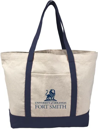 Vista 226 de Campus Lab Bolsa de lona con logotipo primario colegiado con bolsillo externo, bolsa de hombro reutilizable para ir de compras, playa Águilas A&m