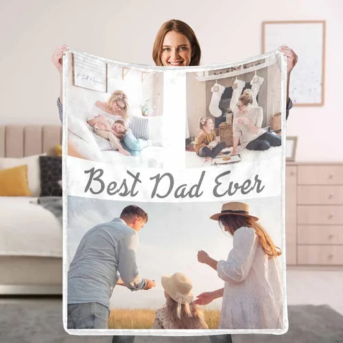 Vista 31 de Manta personalizada con foto, manta personalizada con imagen, regalos personalizados para pareja, mamá, papá, novia, novio, amigo, cumpleaños