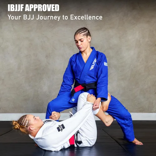 Vista 5 de Elite Sports Ultra ligero BJJ GI para mujer - IBJJF Jiu-Jitsu GI para niñas y mujeres (consulte la guía especial de tallas)