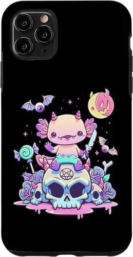 Vista 13 de Pastel Goth Axolotl Creepy Gothic Kawaii Anime Aesthetic Case for iPhone 16
