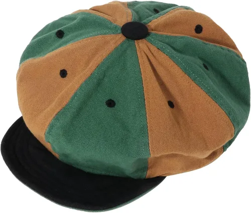 Vista 5 de CLAPE Gorra de algodón para hombre, 8 paneles, Ivy Newsboy Peaky Herringbone Cabbie Gatsby, gorra Applejack Bakerboy Boina, sombrero plano, unisex