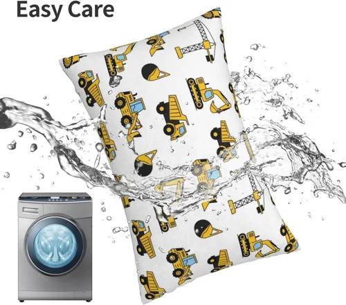 Vista 6 de Funda de cojín rectangular de terciopelo de felpa para cama, sofá, silla de oficina, compatible con equipos de construcción, carretillas elevadoras