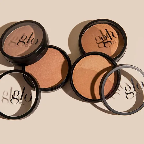 Vista 5 de Glo Skin Beauty Polvo prensado bronceador (Sunkiss) - Maquillaje a base de minerales que añade calidez y contorno natural para un brillo bañado por