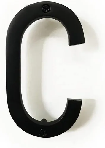 Vista 33 de NACH Números de casa flotantes, números de casa negros de aluminio de 4 pulgadas para exteriores - Número 0, números de puerta con accesorios