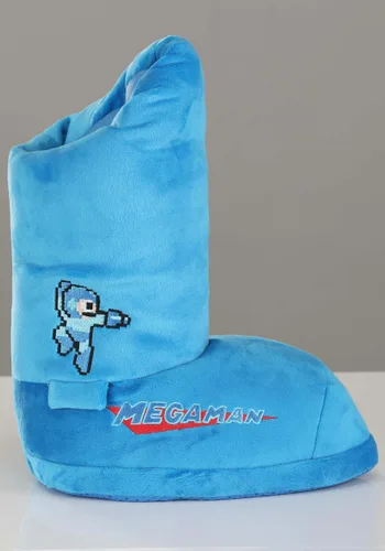 Vista 3 de Pantuflas de Disfraz Adulto de Mega Man Multicolor