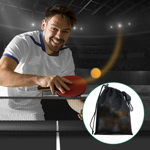 Vista 6 de 10 bolsas de malla con clips, bolsas de almacenamiento de nailon portátiles para juguetes, almacenamiento deportivo, actividades al aire libre, etc.