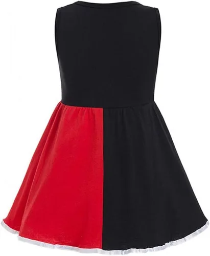 Vista 2 de Vestido de princesa para niñas con diseño de reina de corazones para niñas