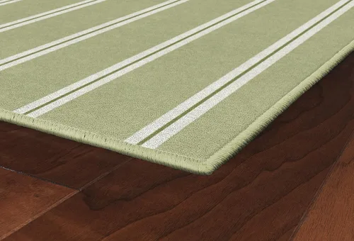 Vista 7 de [Usado] Brumlow Mills Alfombra de interior con estampado tradicional de rayas verticales, perfecta para decoración de sala de estar, comedor, Verde