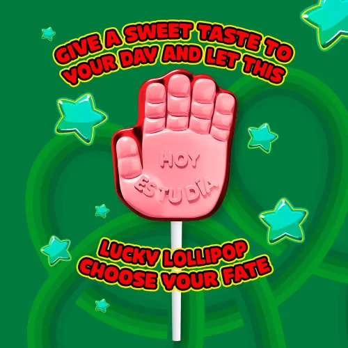 Vista 5 de Vero Manita Paletas sabor fresa y cereza caramelos en palo (bolsa de 40 unidades) - Paletas envueltas individualmente - Dulces mexicanos - Paletas