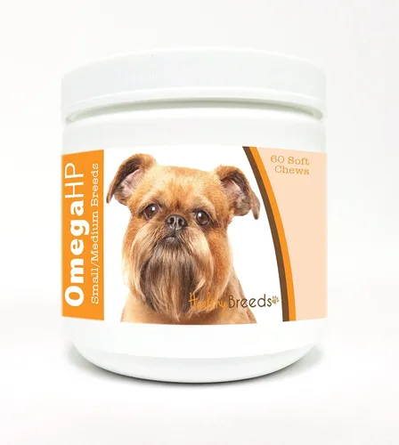 Vista 62 de Healthy Breeds Affenpinscher Omega HP - Masticables suaves para piel y pelaje, 60