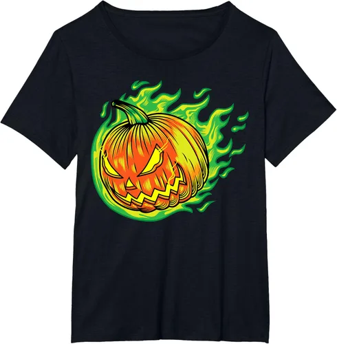 Vista 6 de Jack o Lantern - Camiseta de Halloween para niños, niñas, hombres, mujeres, Negro, S