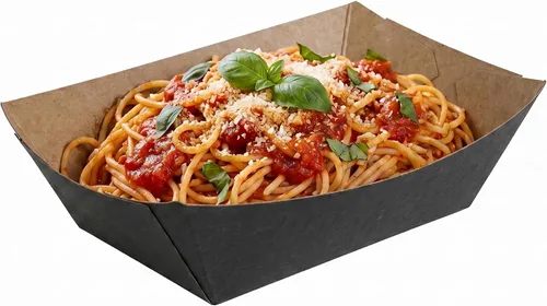 Vista 48 de Restaurantware -Bio Tek - Bandejas de alimentos de 2 onzas, 400 bandejas de papel desechables para alimentos, resistentes, a prueba de grasa, botes