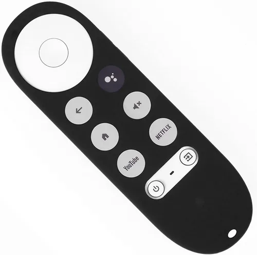 Vista 7 de Plplaaoo Funda de silicona para Chromecast con Google TV - Funda protectora para control de voz 4K - Funda de repuesto para control remoto de TV