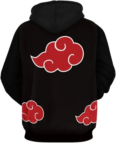 Vista 2 de VEYEBZ Sudadera con capucha de anime para hombres y mujeres, disfraz de cosplay con estampado 3D, manga larga, sudadera con capucha