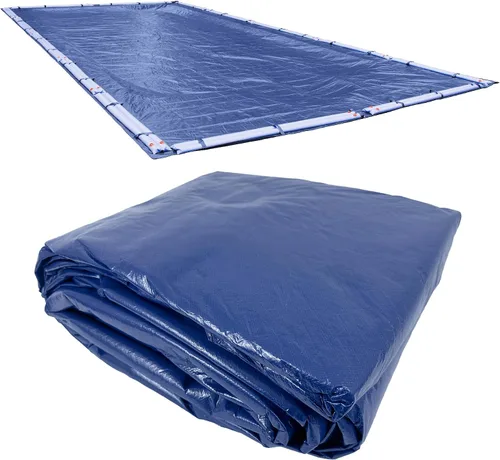 Vista 9 de Robelle 12 x 24 pies Cubierta de alberca azul comercial de invierno para albercas enterradas, 1.5 m de superposición (cubierta de 8.8 x 9.1 m)
