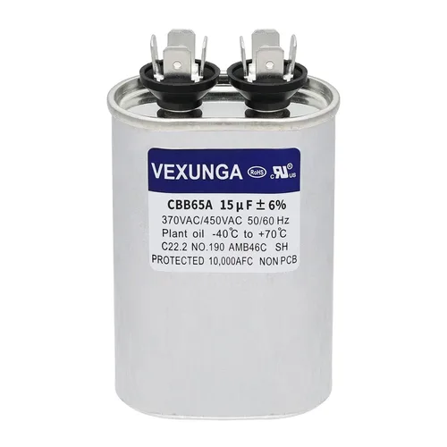 Vista 73 de VEXUNGA Capacitor Dual de Arranque Redondo A/C de 50/5 uF 50+5 MFD 370VAC o 440VAC CBB65 CBB65B Capacitores de Aire Acondicionado para Motor