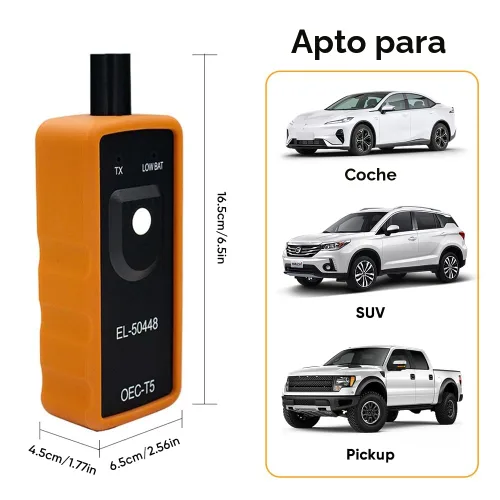 Vista 8 de TPMS Herramienta de reinicio para sensor de presión de neumáticos - EL-50448 Herramienta de reaprendizaje del sistema de control de presión