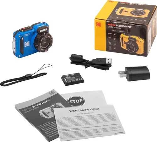 Vista 7 de Kodak PIXPRO WPZ2 - Cámara digital + estuche negro para apuntar y disparar + tarjeta microSDHC de 32 GB (azul)