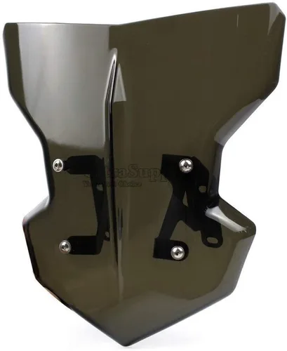 Vista 3 de Parabrisas de motocicleta con tornillo de soporte de montaje compatible con Yamaha MT09 MT-09 FZ09 FZ-09 MT FZ 09 2017 2018 2019 (color negro)