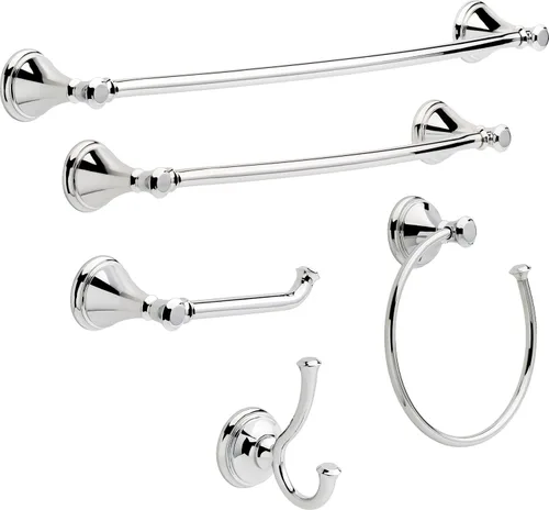 Vista 2 de Delta Faucet Cassidy. Estante de vidrio con barra, de 24 pulgadas., 79710