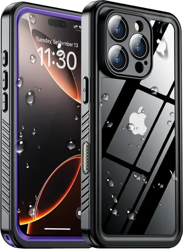 Vista 37 de SPIDERCASE Funda impermeable para iPhone 12 Pro Max, lente integrada y protector de pantalla, protección completa resistente, 12 pies, a prueba