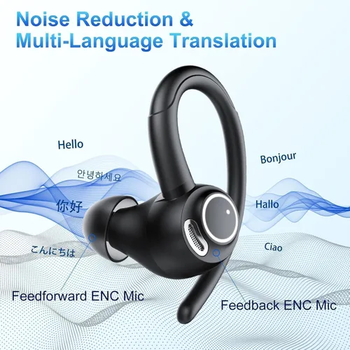 Vista 4 de Auriculares de traducción AI en tiempo real, 164 audífonos de traductor de idiomas, 3 en 1 Bluetooth 5.4 auriculares de traducción con 5 modos