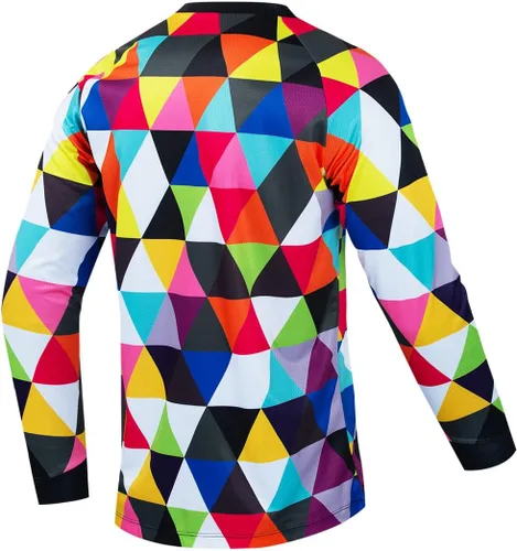 Vista 135 de Hotlion Camiseta de ciclismo para hombre, manga larga, MTB Motocross, ropa de carreras todoterreno