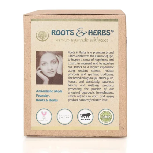 Vista 6 de ROOTS AND HERBS Lavado facial ayurvédico Lep Tratamiento natural 100% vegano Anantmool refrescante lavado facial limpiador facial no formante - 2.11