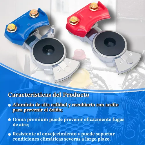 Vista 5 de Glad Hands, 3 juegos de aluminio azul y rojo Gladhands de emergencia 3 manos alegres con 6 sellos