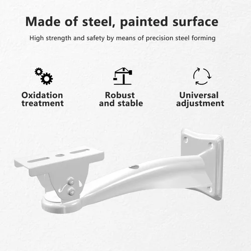 Vista 3 de Drsn Soporte de pared para mini proyector, rotación universal de 360°, brazo ajustable de 7.8 pulgadas, para cámara de seguridad CCTV, cámara web