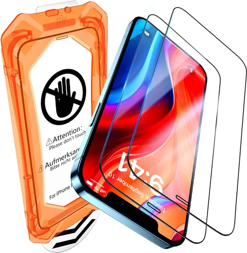 Vista 11 de UniqueMe - Protector de pantalla con filtro de privacidad para iPhone 12 Pro Max - [Resistente a roturas de grado militar y dureza 9H+] Protector