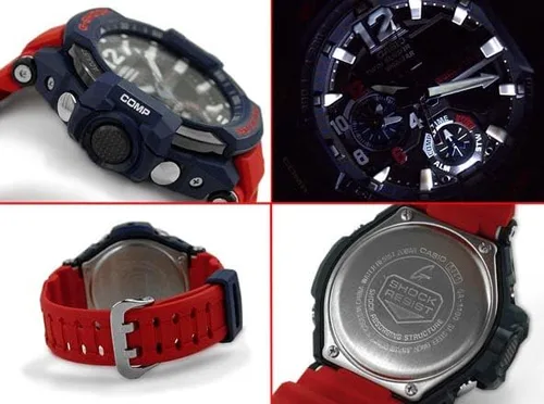 Vista 4 de G-Shock GA-11002A gravitymaster elegante relojEsfera AzulTalla única