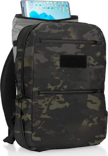 Vista 13 de Xtreme Sight Line ~ Xecutive Transport Faraday Backpack ~ Removable Signal-Blocking Laptop Sleeve ~ Carry-On Travel Friendly ~ Mil-Spec 1000D Nylon