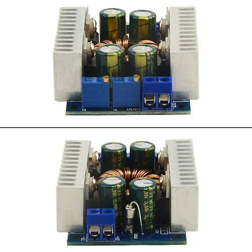 Vista 3 de Módulo convertidor Buck Boost de alta potencia 8A DC-DC Regulador de voltaje ajustable DC5-30V a 1.25-30V Módulo de fuente de alimentación