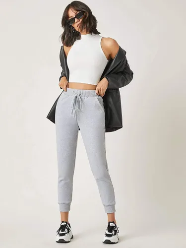 Vista 5 de Floerns Camiseta corta básica sin mangas con cuello alto falso para mujer