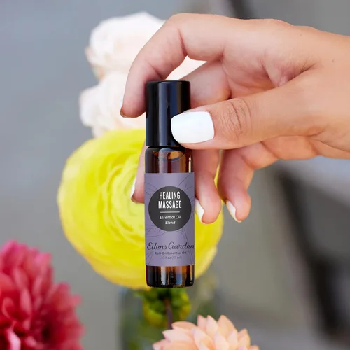 Vista 2 de Edens Garden Mezcla Roll-On de Aceite Esencial para Masaje Curativo - 100% Puro Grado Premium, Natural, Terapéutico, Aromaterapia, Seguro para Niños
