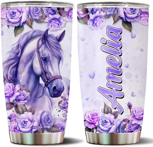 Vista 12 de Regalos personalizados de Beagle para mujeres, esposa, hija, mamá, niña, vaso de acero inoxidable aislado de 20 onzas, taza de viaje, taza de café