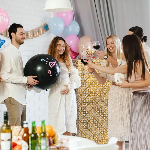Vista 6 de Zonon 3 bolsas de regalo de plástico de 56 pulgadas, color dorado, tamaño jumbo, bolsas de regalo grandes, envoltura de regalo gigante para boda