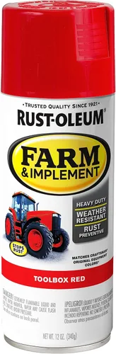 Vista 88 de Rust-Oleum Farm & Implement 280176 - Pintura esmaltada, galón, naranja (Allis Chalmers Orange)